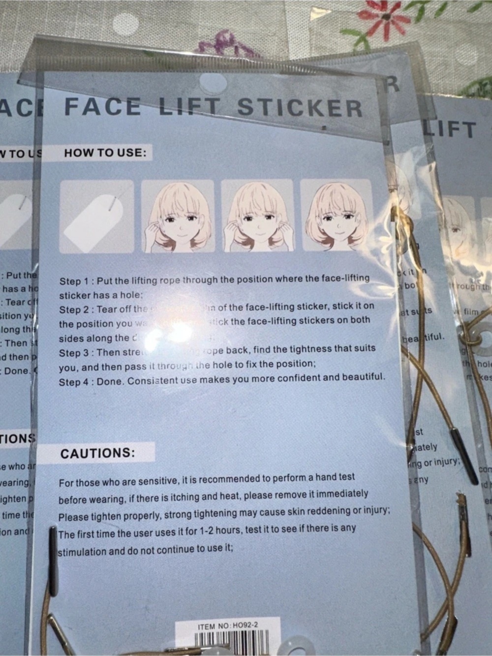 Face Lift Sticker Facial Lifting Sticker Kit Lot - Picture 6 of 8